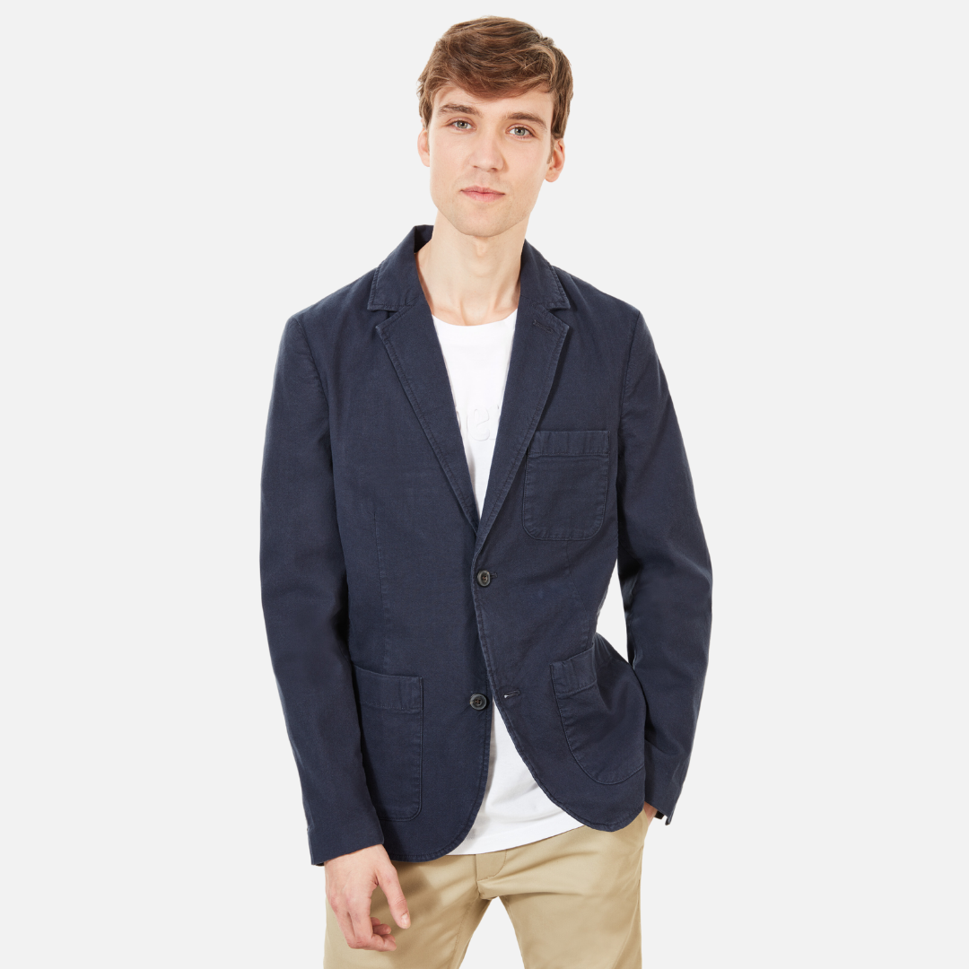 TIMBERLAND MOUNT ADAMS COTTON BLAZER FOR MEN IN NAVY