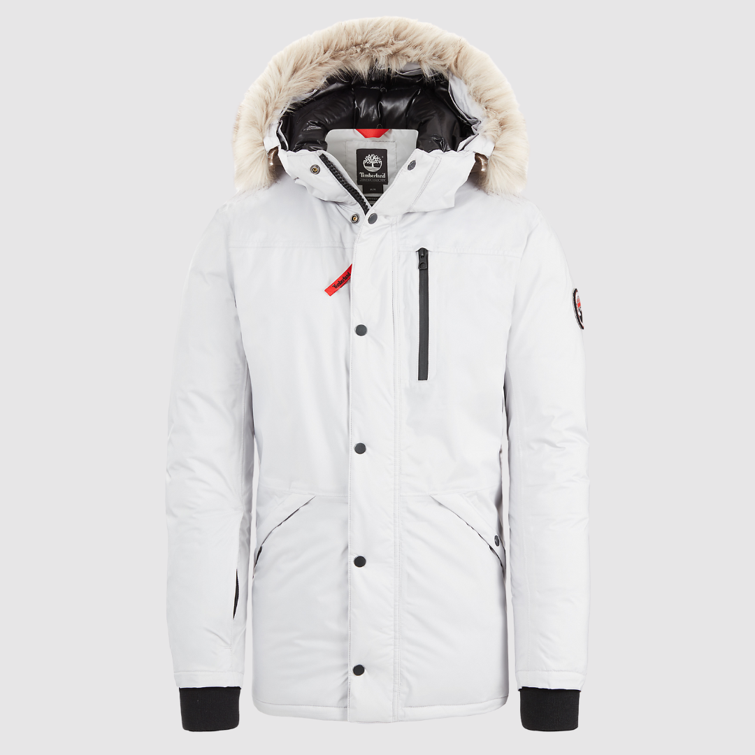 TIMBERLAND SCAR RIDGE EXPEDITION PARKA JACKET FOR MEN IN OFF-WHITE