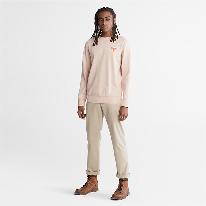 TIMBERLAND SWEATSHIRT WITH TIMBERFRESH TECHNOLOGY FOR MEN IN PINK