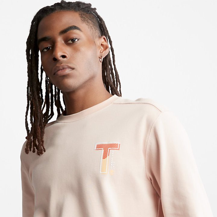 TIMBERLAND SWEATSHIRT WITH TIMBERFRESH TECHNOLOGY FOR MEN IN PINK