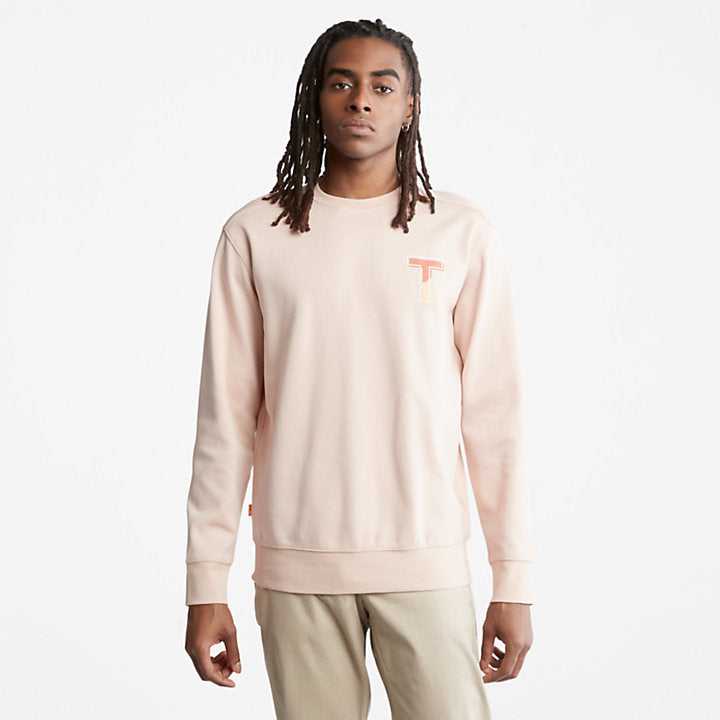TIMBERLAND SWEATSHIRT WITH TIMBERFRESH TECHNOLOGY FOR MEN IN PINK