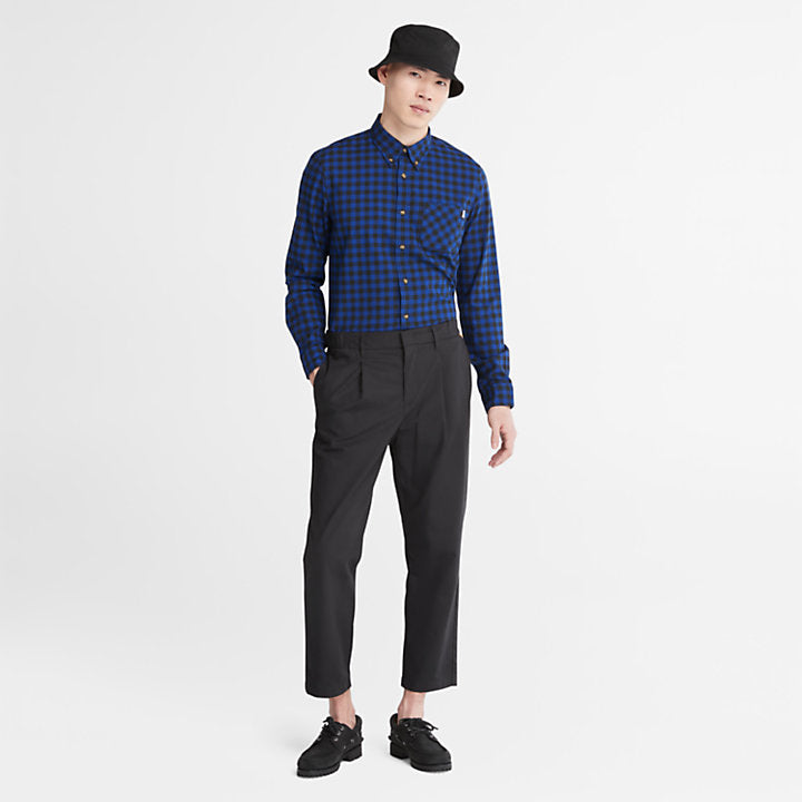 TIMBERLAND BACK RIVER SLIM CHECK SHIRT FOR MEN IN BLUE