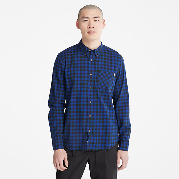 TIMBERLAND BACK RIVER SLIM CHECK SHIRT FOR MEN IN BLUE