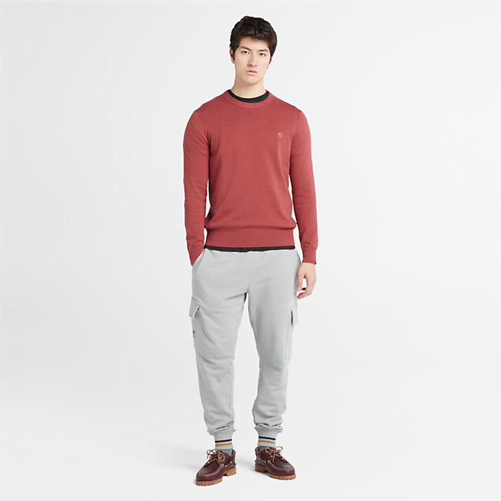 TIMBERLAND WILLIAMS RIVER CREWNECK JUMPER FOR MEN IN RED