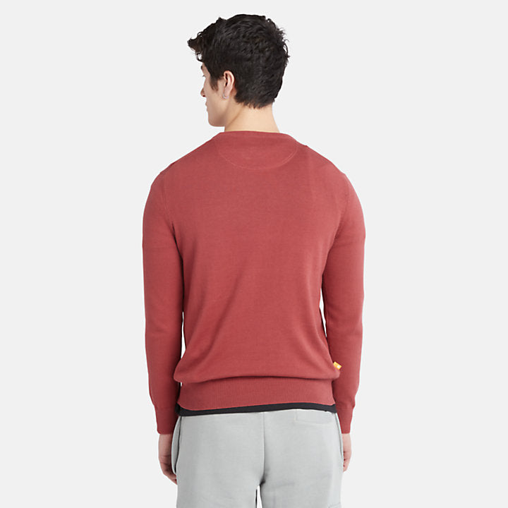 TIMBERLAND WILLIAMS RIVER CREWNECK JUMPER FOR MEN IN RED