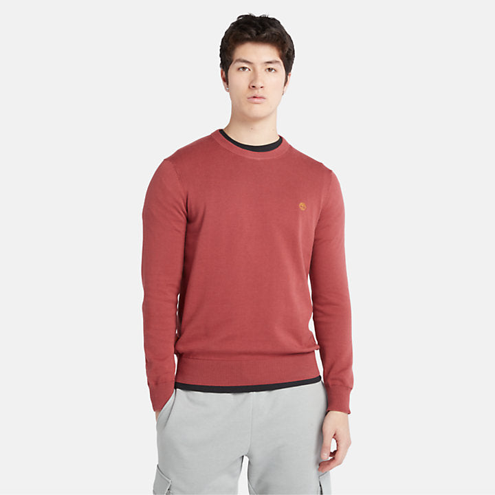 TIMBERLAND WILLIAMS RIVER CREWNECK JUMPER FOR MEN IN RED