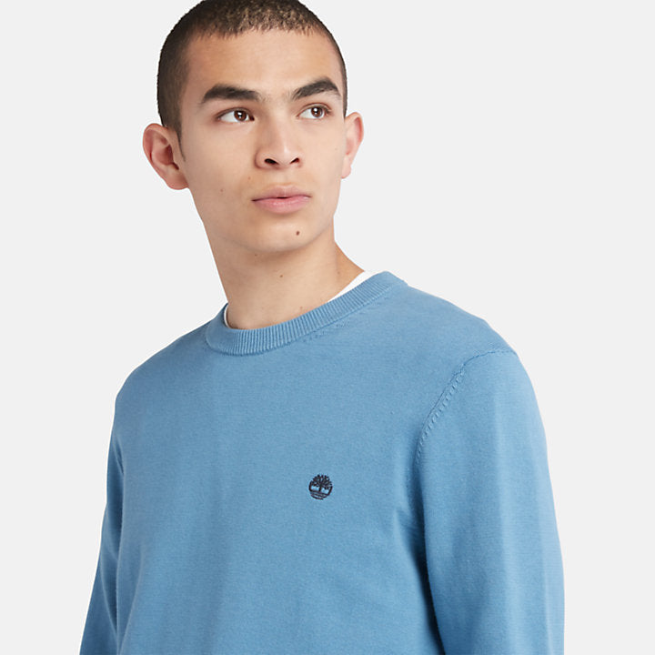 TIMBERLAND WILLIAMS RIVER CREWNECK SWEATER FOR MEN IN BLUE