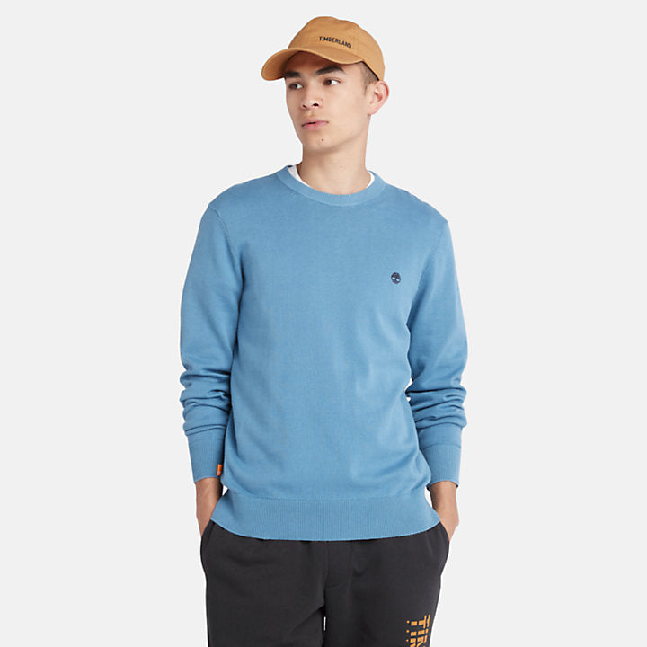 TIMBERLAND WILLIAMS RIVER CREWNECK SWEATER FOR MEN IN BLUE