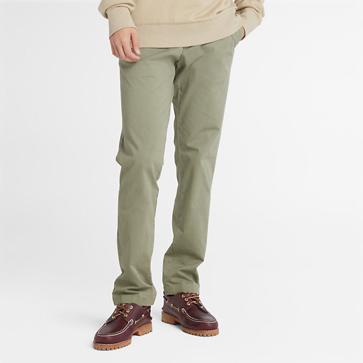 TIMBERLAND SARGENT LAKE STRETCH CHINO TROUSERS FOR MEN IN GREEN