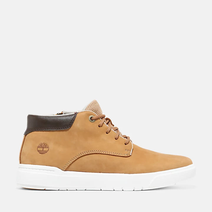 TIMBERLAND SENECA BAY ZIP LEATHER CHUKKA FOR JUNIOR IN WHEAT