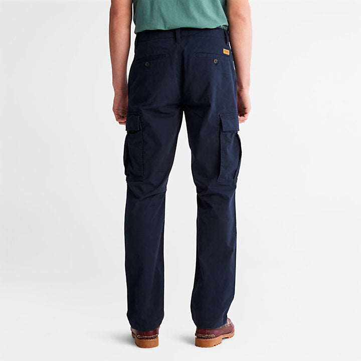 TIMBERLAND CORE TWILL CARGO TROUSERS FOR MEN IN NAVY