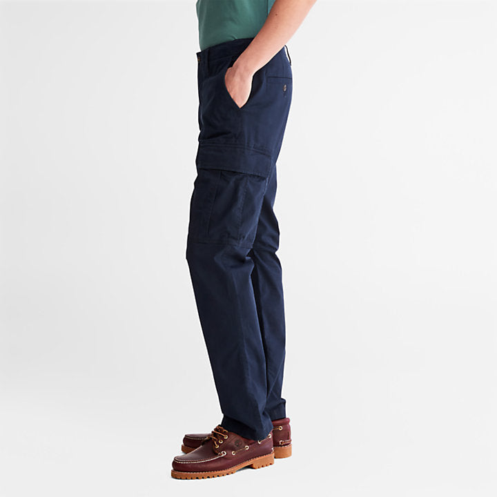 TIMBERLAND CORE TWILL CARGO TROUSERS FOR MEN IN NAVY