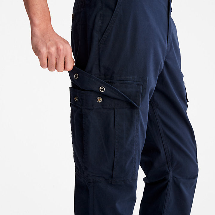 TIMBERLAND CORE TWILL CARGO TROUSERS FOR MEN IN NAVY