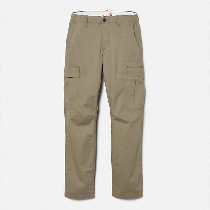 TIMBERLAND CORE TWILL CARGO TROUSERS FOR MEN IN GREEN