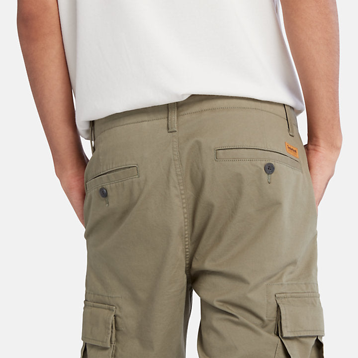CORE TWILL CARGO TROUSERS FOR MEN IN GREEN