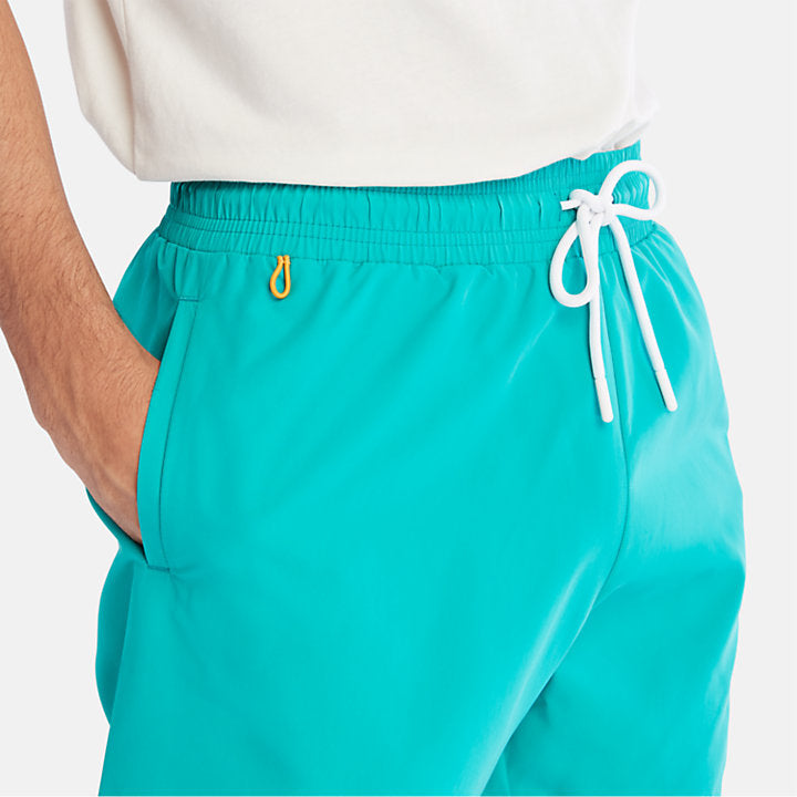 TIMBERLAND SUNAPEE LAKE SOLID SWIM SHORTS FOR MEN IN TEAL