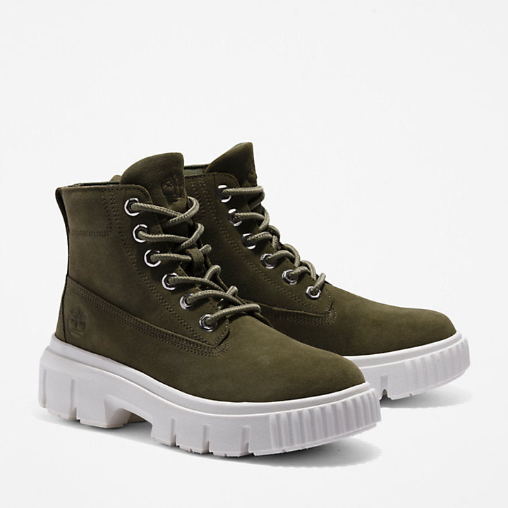 TIMBERLAND GREYFIELD LEATHER BOOT FOR WOMEN IN GREEN