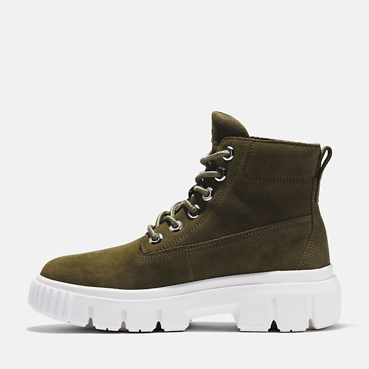 TIMBERLAND GREYFIELD LEATHER BOOT FOR WOMEN IN KHAKI GREEN