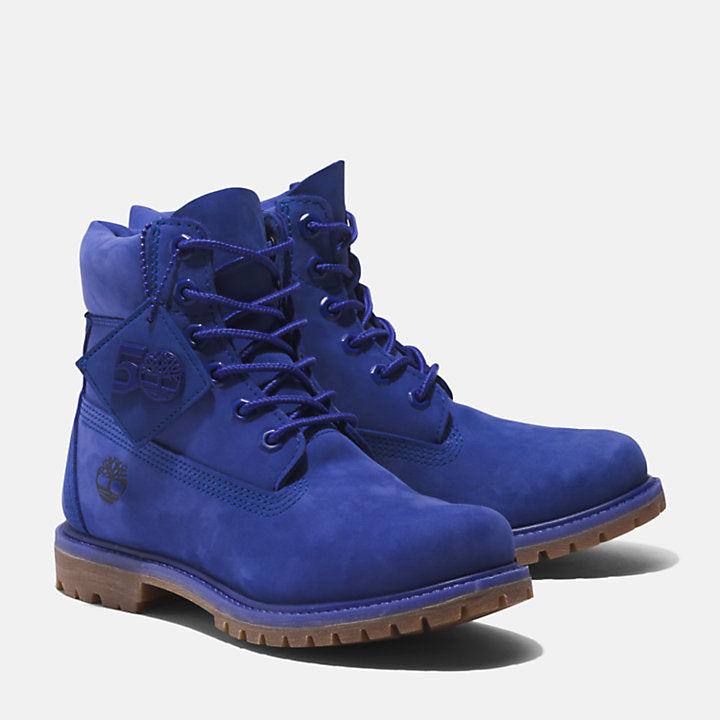 TIMBERLAND® 50TH EDITION PREMIUM 6-INCH WATERPROOF BOOT FOR WOMEN IN BLUE
