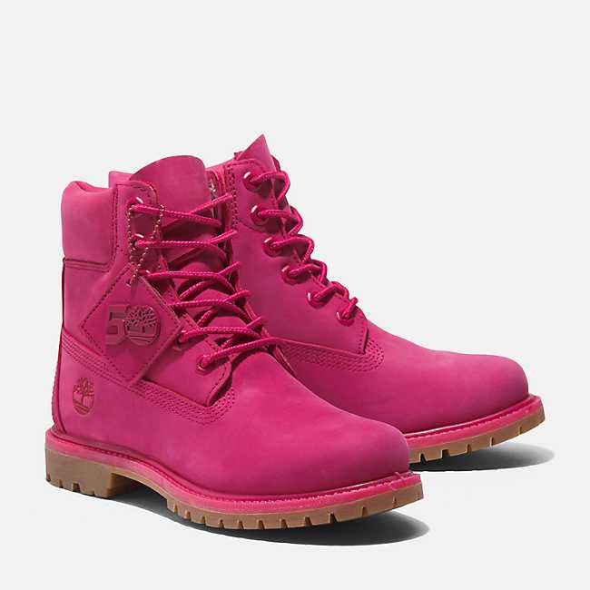 Timberland 50TH EDITION PREMIUM 6-INCH WATERPROOF BOOT FOR WOMEN IN PINK
