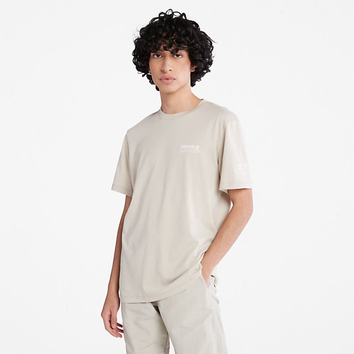 TIMBERLAND LUXE COSSENTIALS TENCEL X REFIBRA T-SHIRT FOR ALL GENDER IN BEIGE