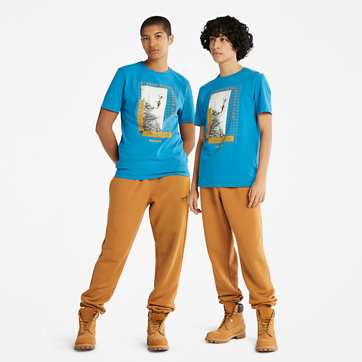 TIMBERLAND LUXE COMFORT REFIBRA SWEATPANTS FOR ALL GENDER IN WHEAT