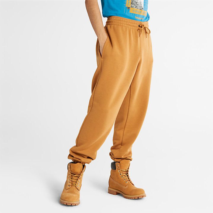 TIMBERLAND LUXE COMFORT REFIBRA SWEATPANTS FOR ALL GENDER IN WHEAT