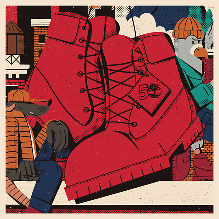 Timberland 50TH Edition Premium 6-Inch Waterproof Boot For Men In Red