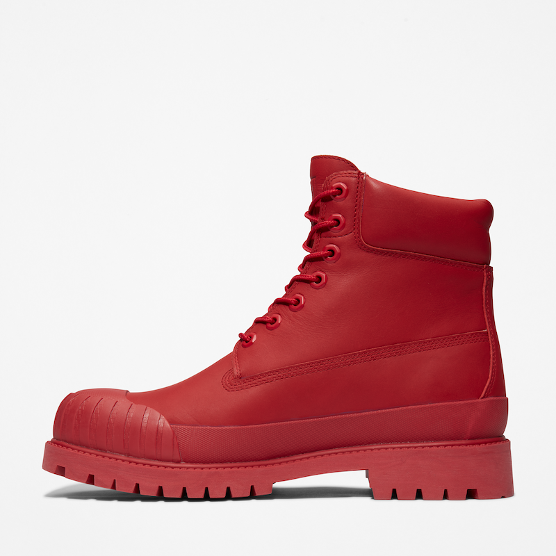 Timberland shoes 2025 red colour