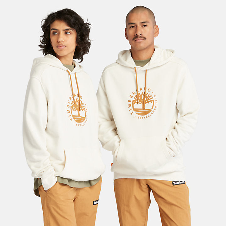 TIMBERLAND LUXE COMFORT REFIBRA HOODIE  FOR ALL GENDER  IN NATURAL