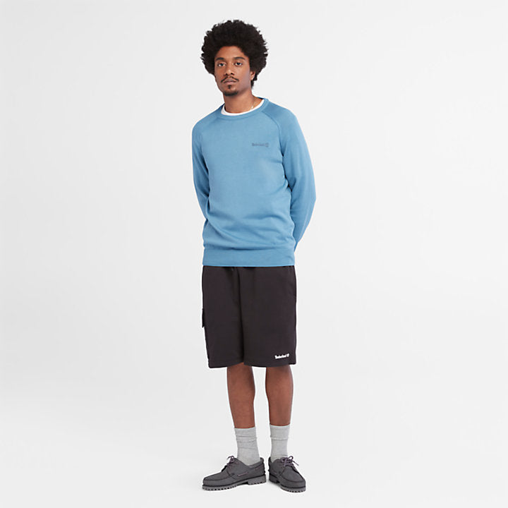 TIMBERLAND MODERN WASH CREW JUMPER FOR MEN IN BLUE