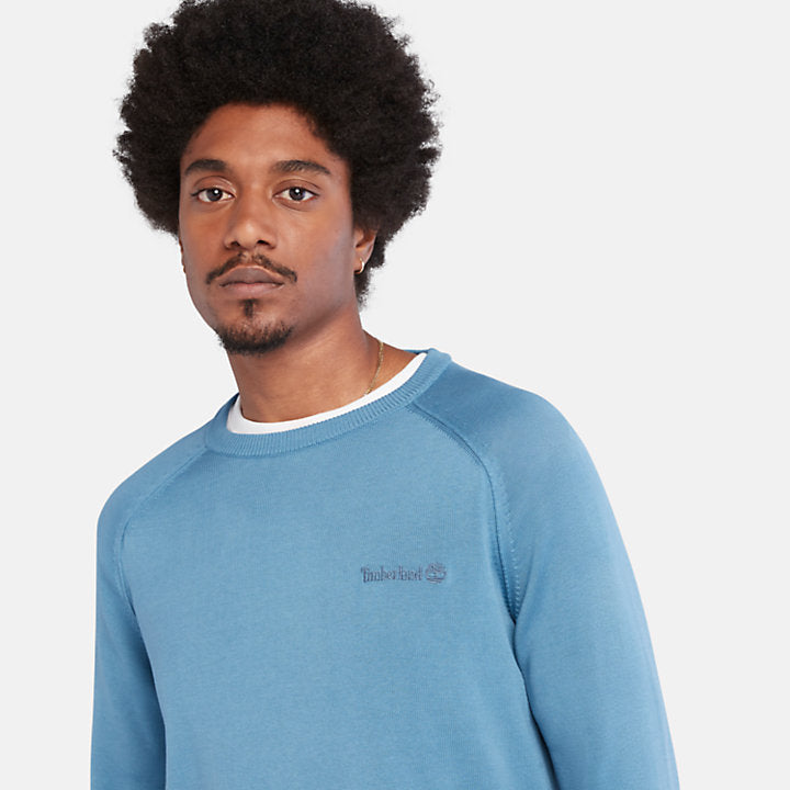 TIMBERLAND MODERN WASH CREW JUMPER FOR MEN IN BLUE