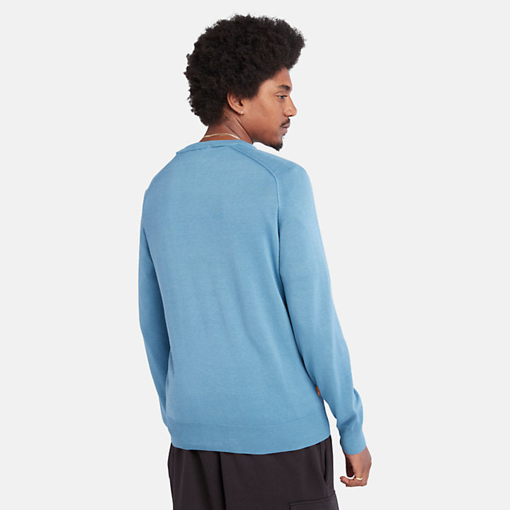 TIMBERLAND MODERN WASH CREW JUMPER FOR MEN IN BLUE