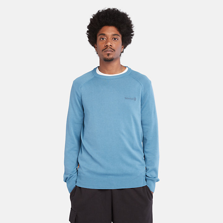 TIMBERLAND MODERN WASH CREW JUMPER FOR MEN IN BLUE