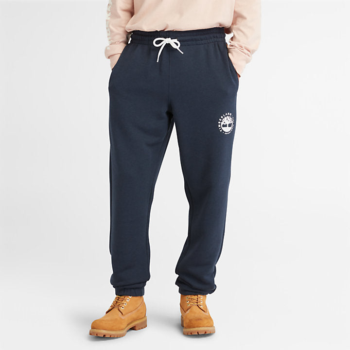 TIMBERLAND LUXE REFIBRA SWEATPANTS FOR ALL GENDER IN NAVY
