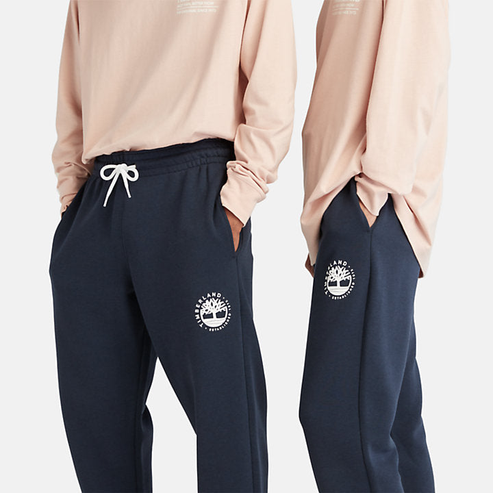 TIMBERLAND LUXE REFIBRA SWEATPANTS FOR ALL GENDER IN NAVY
