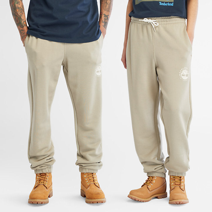 TIMBERLAND LUXE REFIBRA SWEATPANTS FOR ALL GENDER IN BEIGE