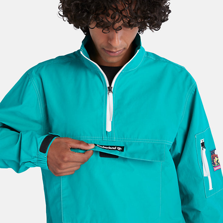 TIMBERLAND DWR HIKING ANORAK FOR MEN IN TEAL
