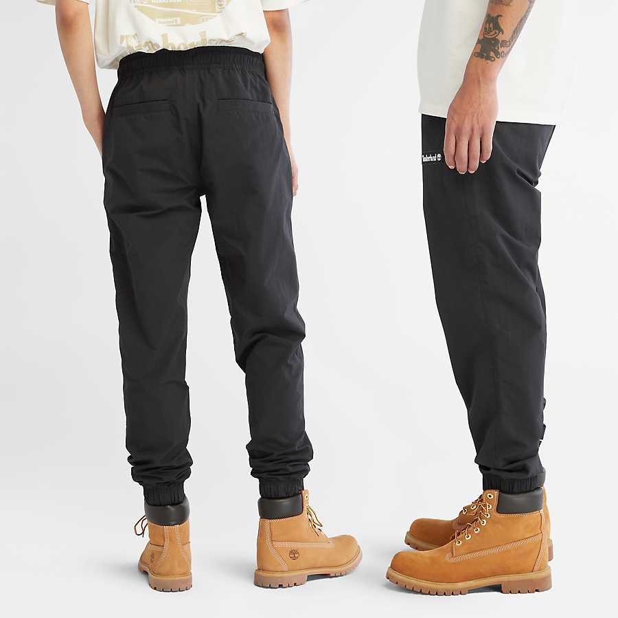 TIMBERLAND NYLON JOGGERS FOR ALL GENDER IN BLACK