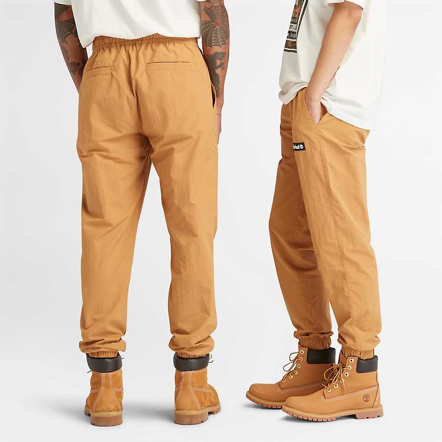 TIMBERLAND NYLON JOGGERS FOR ALL GENDER IN WHEAT