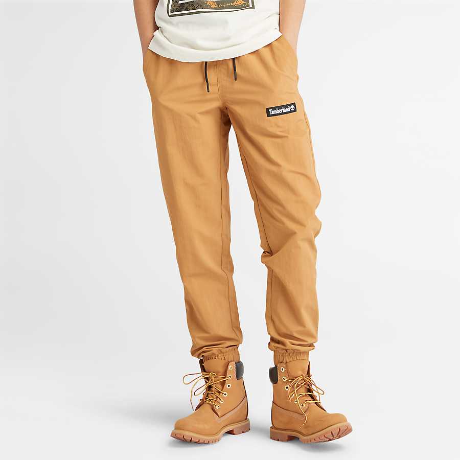 TIMBERLAND NYLON JOGGERS FOR ALL GENDER IN WHEAT