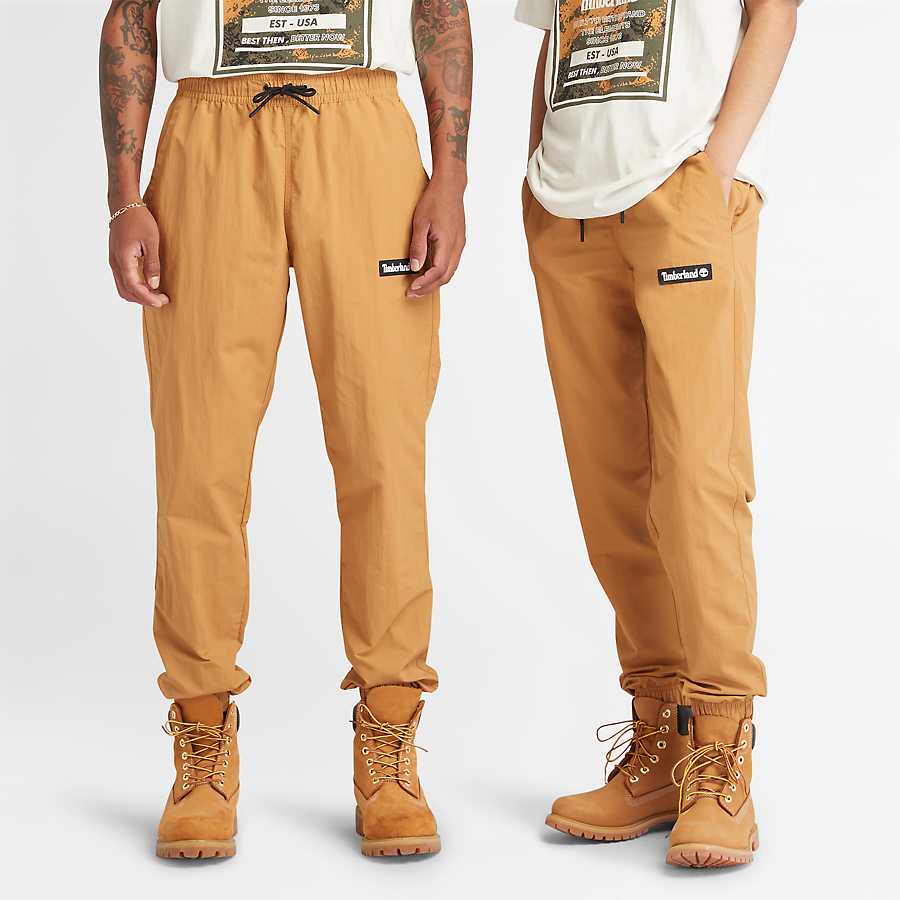 TIMBERLAND NYLON JOGGERS FOR ALL GENDER IN WHEAT