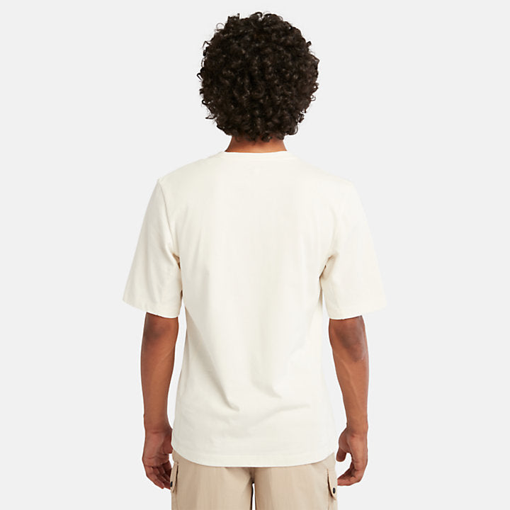 TIMBERLAND TIMBERCHILL T-SHIRT FOR MEN IN VINTAGE WHITE