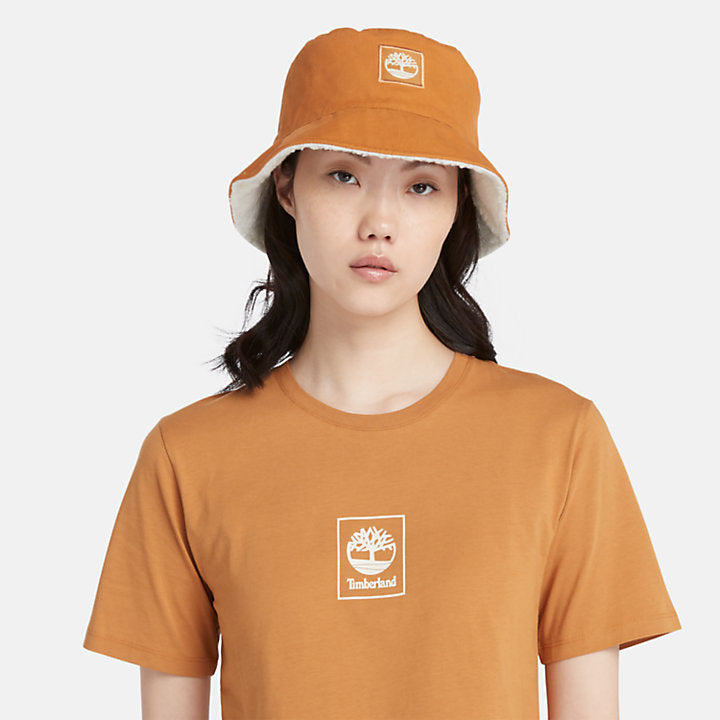 TIMBERLAND STACK LOGO T-SHIRT FOR WOMEN IN WHEAT