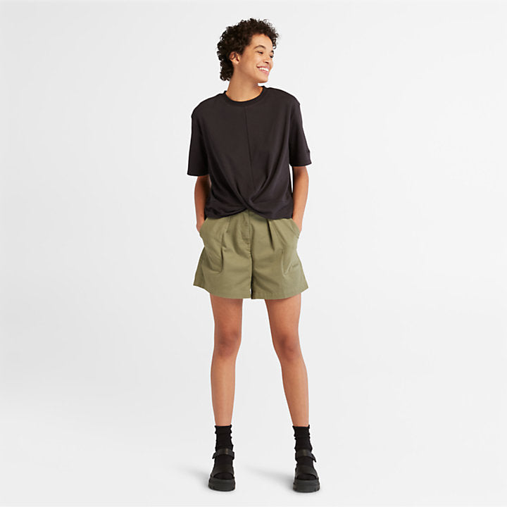 TIMBERLAND TIMBERFRESH DRAPE TEE FOR WOMEN IN BLACK