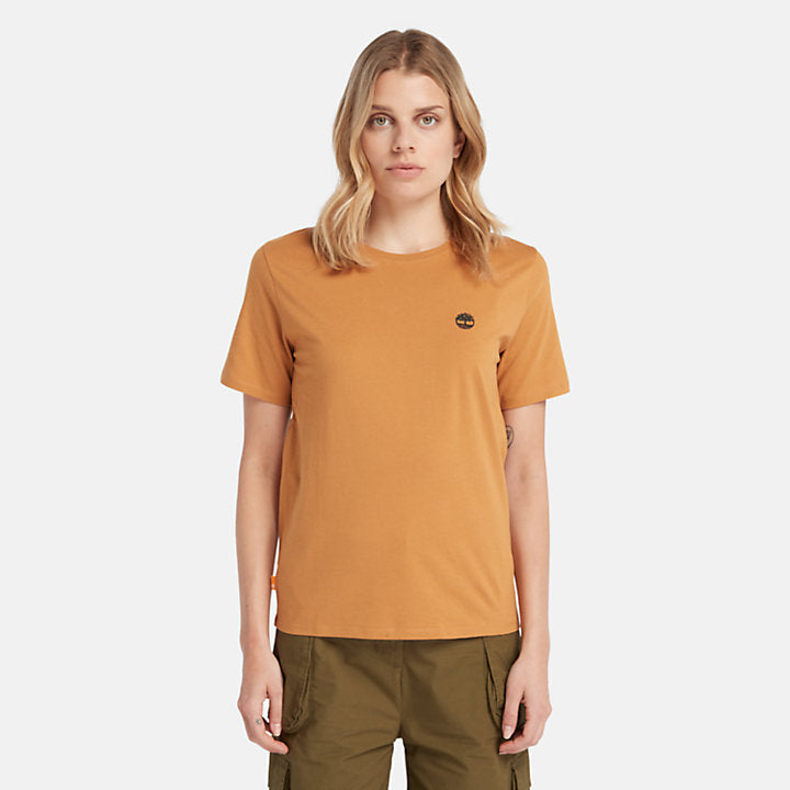 TIMBERLAND EXETER RIVER T-SHIRT FOR WOMEN IN DARK YELLOW