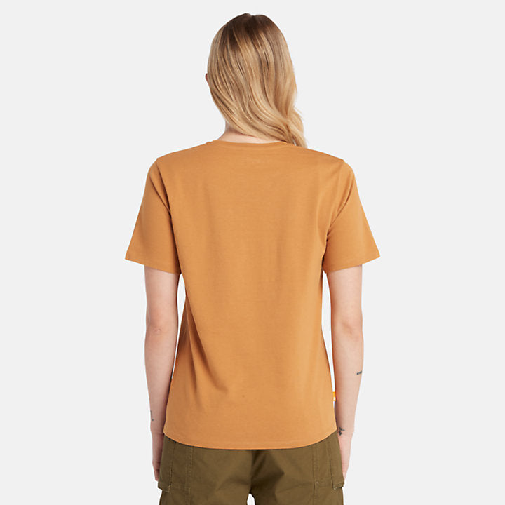 TIMBERLAND EXETER RIVER T-SHIRT FOR WOMEN IN DARK YELLOW