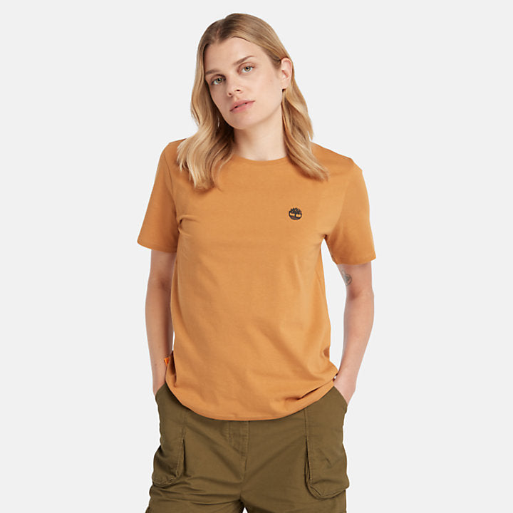 TIMBERLAND EXETER RIVER T-SHIRT FOR WOMEN IN DARK YELLOW