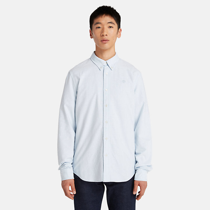 TIMBERLAND LONG SLEEVE OXFORD SHIRT FOR MEN IN LIGHT BLUE