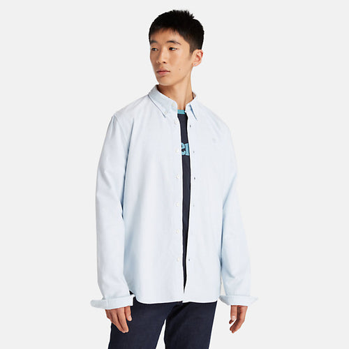 TIMBERLAND LONG SLEEVE OXFORD SHIRT FOR MEN IN LIGHT BLUE